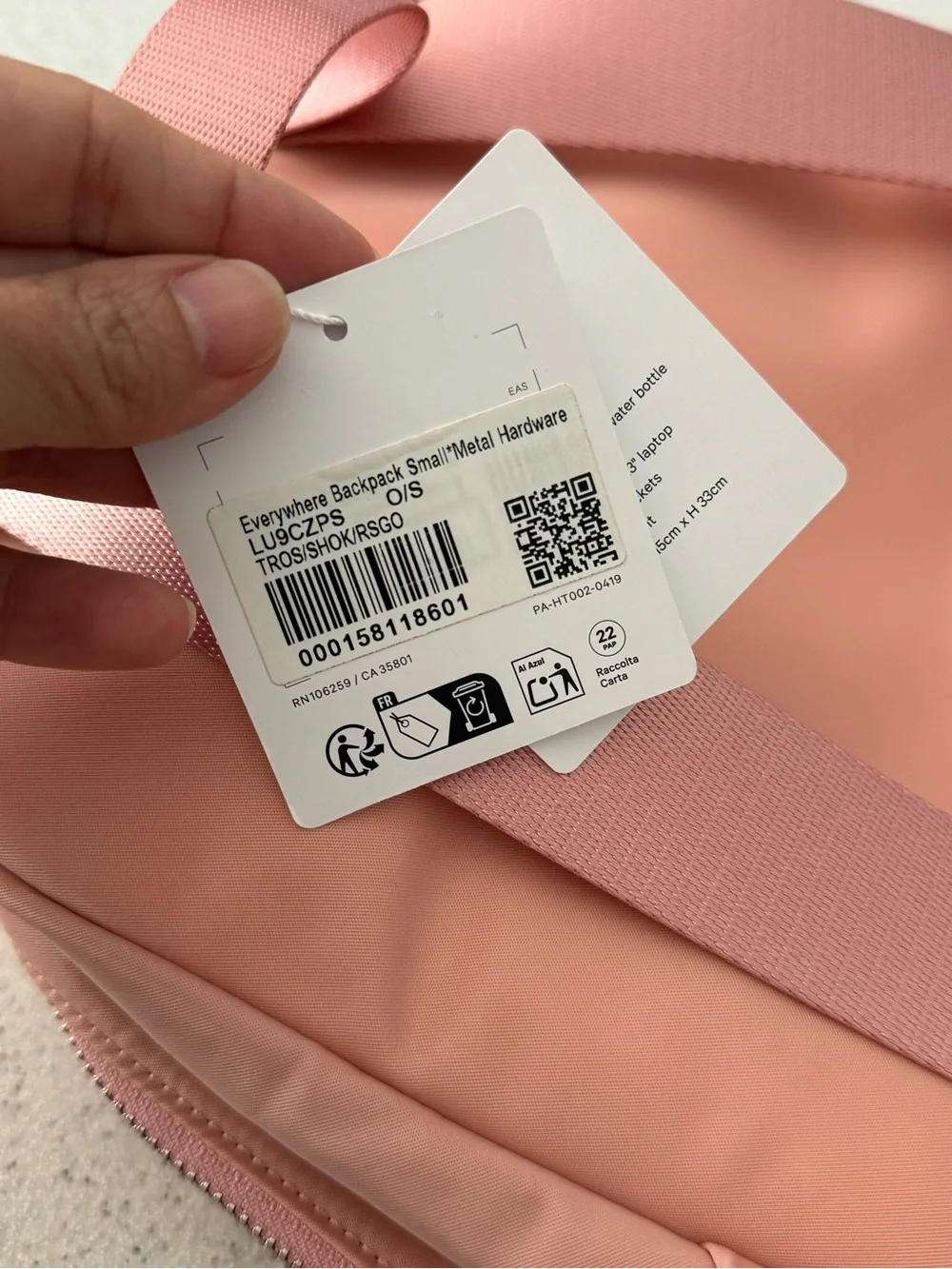 NWT. Lululemon Everywhere Backpack Small (11.5L)